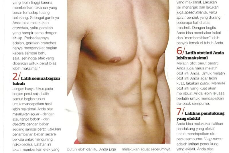 Mengukir Perut Six Pack dalam 3 Bulan: Panduan Lengkap dan Teruji