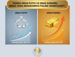 Harga Emas Putih vs Emas Kuning: Mana yang Kenaikannya Paling Signifikan?