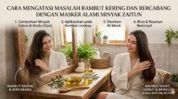 Cara Mengatasi Masalah Rambut Kering Dan Bercabang Dengan Masker Alami Minyak Zaitun